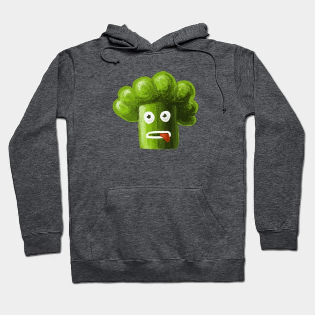 Stressed Out Broccoli Hoodie by Boriana Giormova